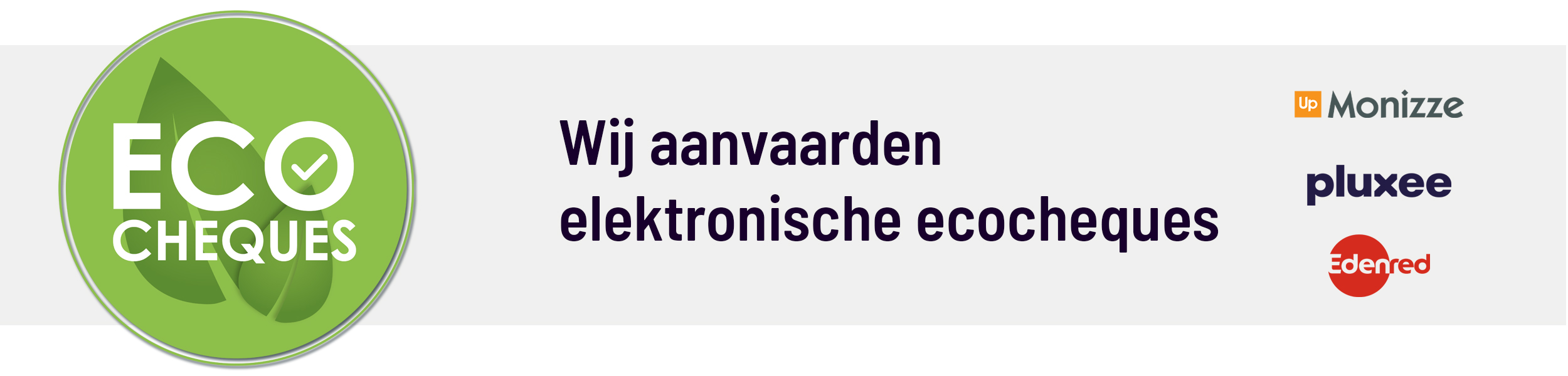 Wij aanvaarden ecocheques